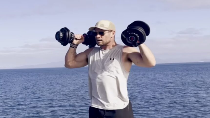 Actor Chris Hemsworth Issued a Five-Round, 50-Rep Full-Body Workout Challenge