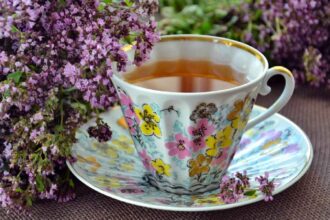 A cup of herbal tea