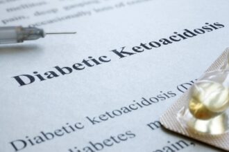 Close up of text describing diabetic ketoacidosis