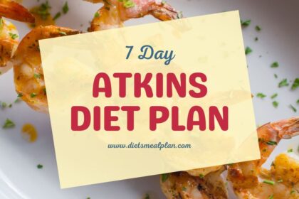 7 Day Atkins Diet Plan for Weight Loss (Printable and PDF)