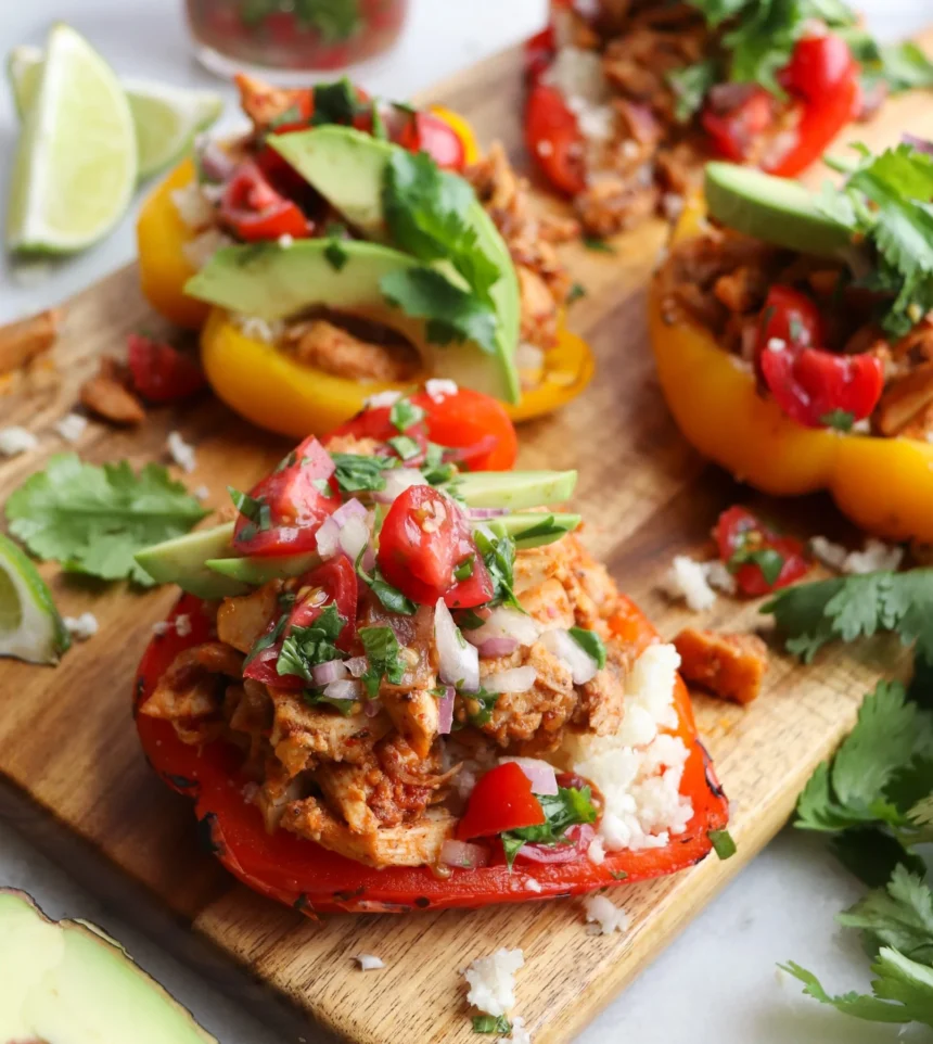 Mexican Chicken Stuffed Peppers