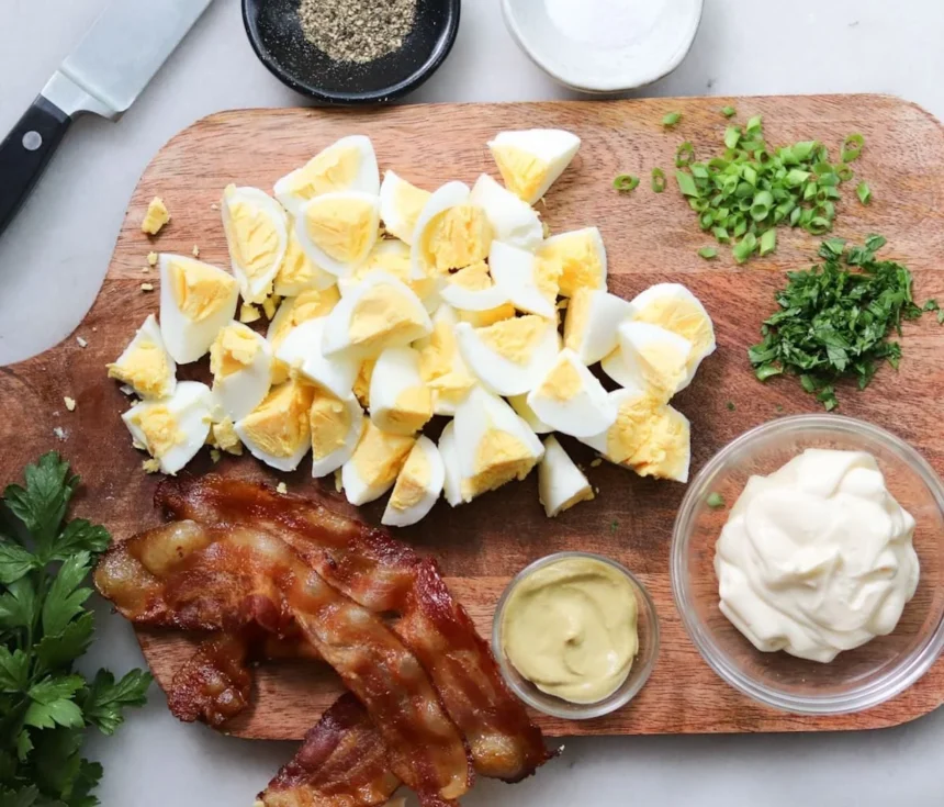 Keto Egg Salad with Bacon