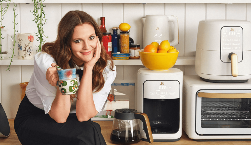 Drew Barrymore’s Walmart Kitchen Appliances Pull off the Retro-Cool Look for Under $100