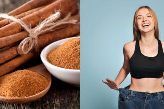 Women holding jeans and cinnamon