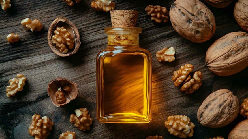 A bottle of walnut oil