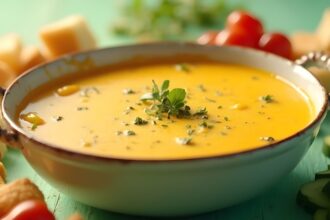 Gram flour soup