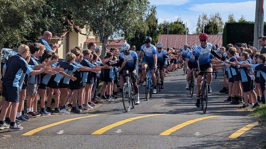 Pollie Pedal cyclists led by Tasmania