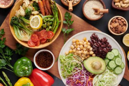 A bowl of vegetables.