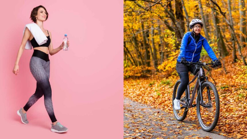 Cycling or walking: Which exercise reduces belly fat?